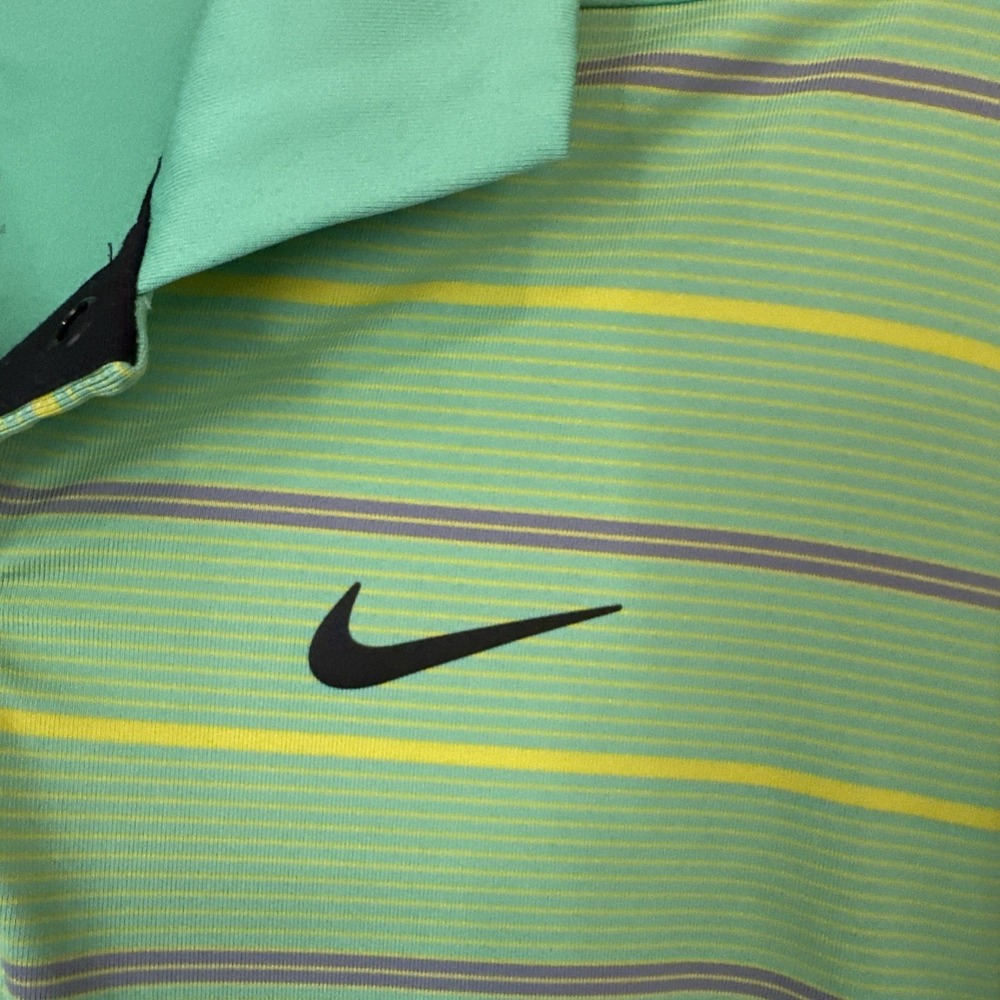 Nike Tiger Woods Dri-FIT Performance Golf Polo Shirt Green DR5318-363 Size M - Picture 5 of 13